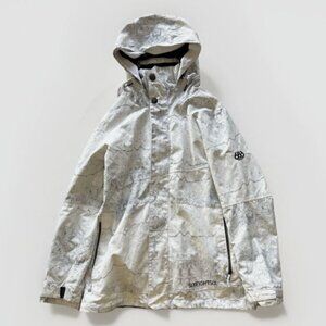 686 Women Smarty Siren Insulated Snowboard Jacket (S) White Marble L8W306-WHT